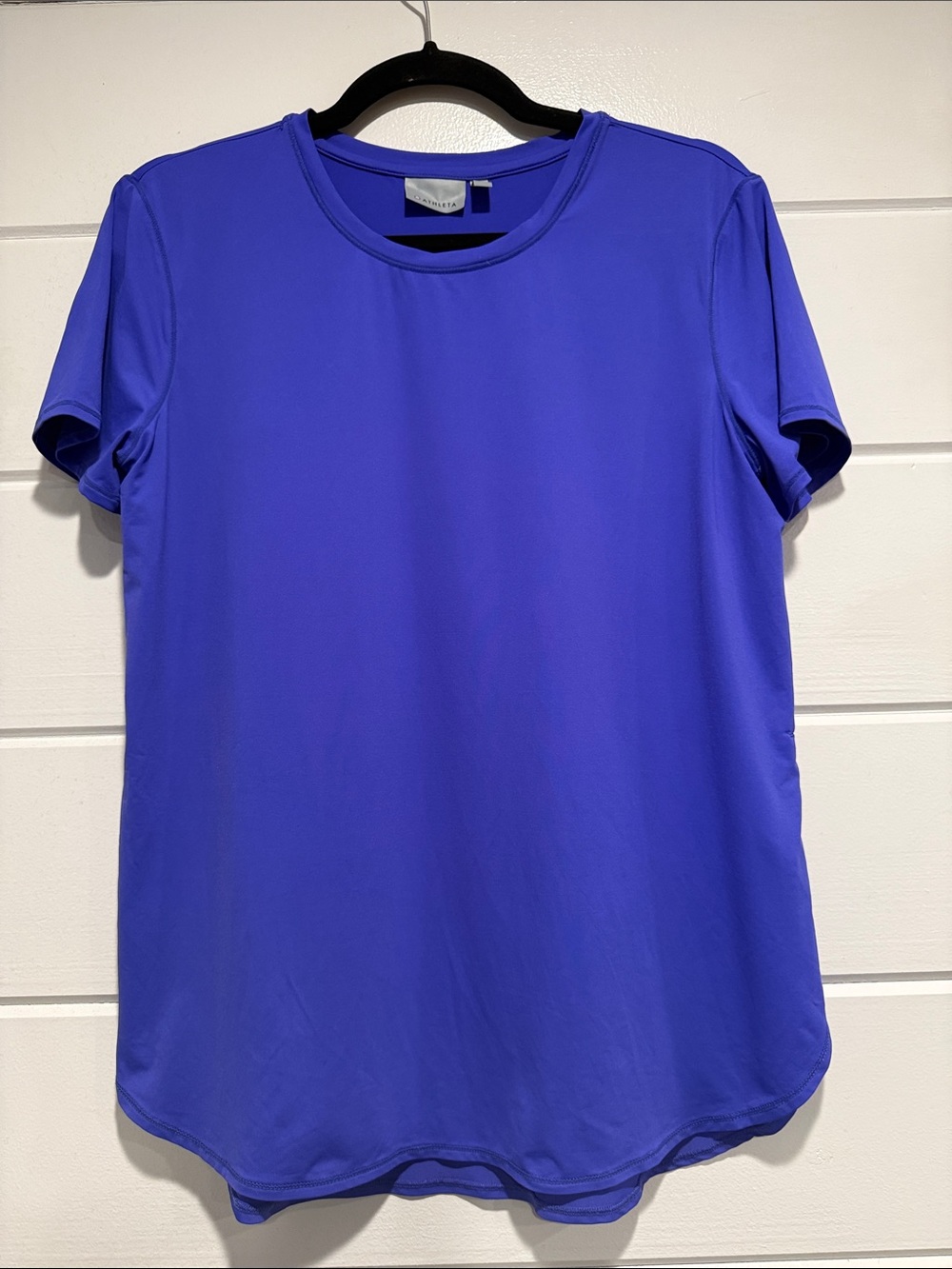 Athleta Short Sleeve Crew Tee in Cobalt.       Size - medium